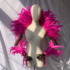 4ply Showgirl Feather Shawl Carnival Feather Scarf Stage Show Feather Wrap/Halloween Costume/Performance Show