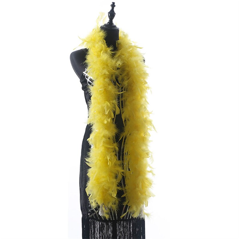 FeelfunFeather 45g Green Feather Boas 2 Yards Turkey