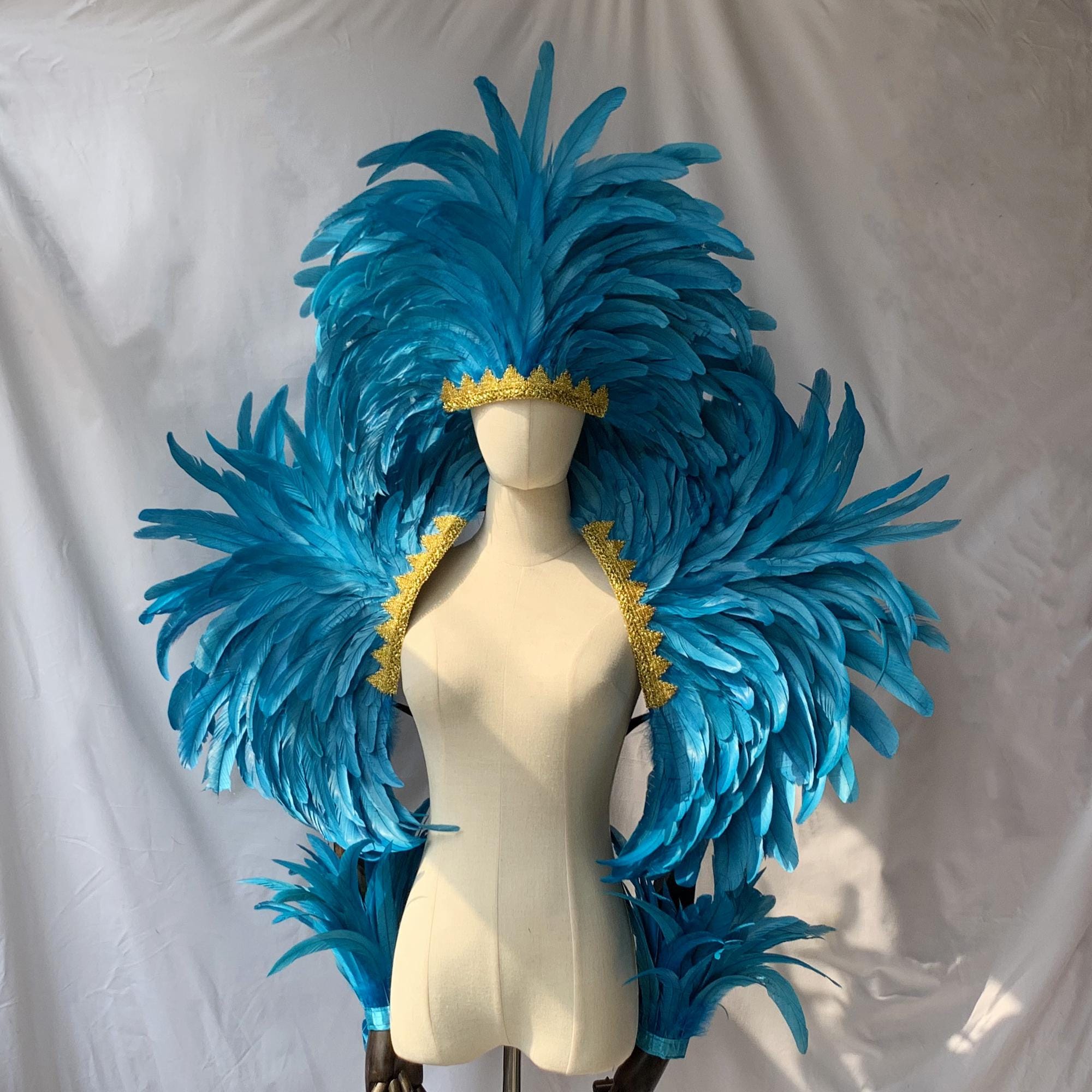 Feather Backpiece Showgirl Samba Backpack - Etsy