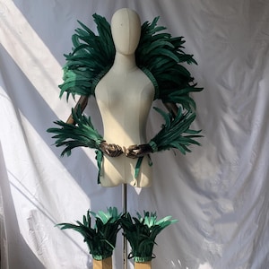 4ply Showgirl Feather Shawl/ Carnival Feather Scarf/ Stage Show Feather Wrap/Halloween Costume/Performance Show/Feather Cape Shawl