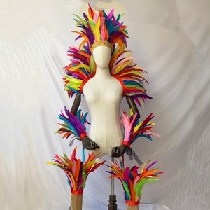4ply Showgirl Feather Shawl/ Carnival Feather Scarf/ Stage Show Feather Wrap/Halloween Costume/Performance Show/Feather Cape Shawl