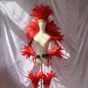 Chal de plumas de 4 capas para showgirl, bufanda de plumas para carnaval, abrigo de plumas para espectáculos, disfraz de Halloween de color blanco, chal de plumas
