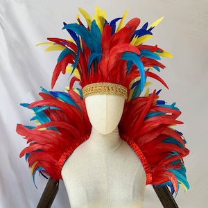 4ply Showgirl Feather Shawl Carnival Feather Scarf Stage Show Feather Wrap/Halloween Costume/Performance Show