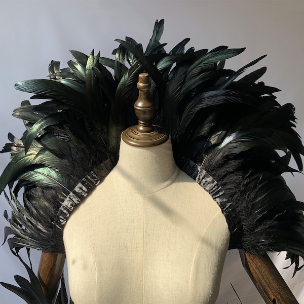 4ply Showgirl Feather Shawl/ Carnival Feather Scarf/ Stage Show Feather Wrap/Halloween Collar/Performance Show/Feather Cape Shawl