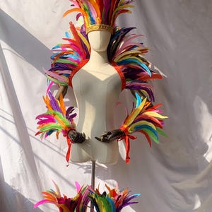 4ply Showgirl Feather Shawl/ Carnival Feather Scarf/ Stage Show Feather Wrap/Halloween Costume/Performance Show/Feather Cape Shawl