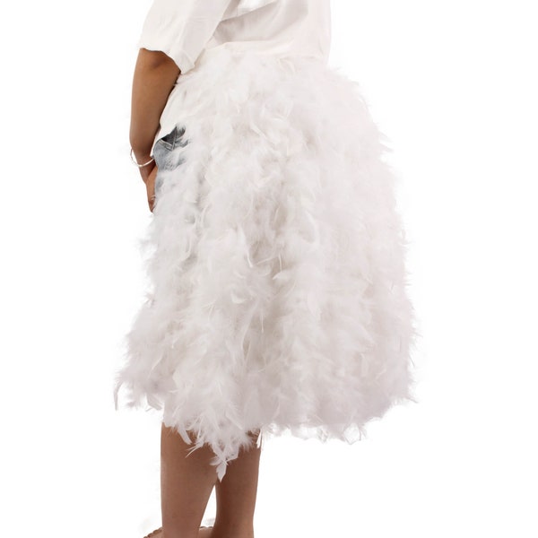 Simple Economical Feather Tail Fan tail back Bustle Boa tutu costume showgirl burlesque Proudly