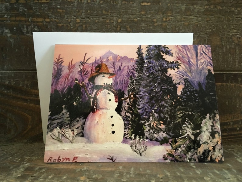 Winter Wonderland Blank note cards with envelopes, Handmade note cards, Greeting cards, Holiday cards image 1