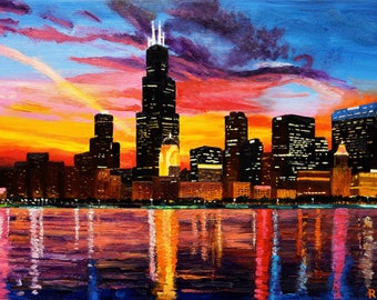 Chicago Skyline - Giclee Print