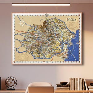Vintage Romanian Tourism Art Print - 1930s Romanian Travel Decor