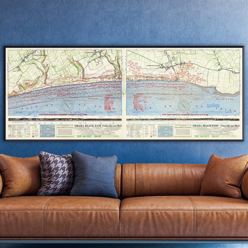 D Day Bigot Map for Sale Etsy - Il 800x800.3996940592 Ssjs