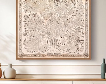 Tree of Life Print: Evolution Wall Art - Vintage Zoology Chart, Natural History Decor | Scientific Illustration