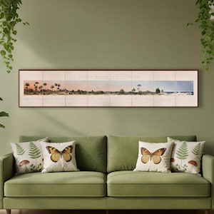 Victorian Naturalist Panorama, Climate & Biodiversity Art | Scientific Decor – 1852 Illustrated Wall Print