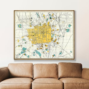 Teheran Karte Vintage, Teheran Poster Karte, Teheran Wandkarte, Travel Teheran, altes Teheran, iranische Geschenke, Teheran City Map, Teheran Print, Iran Landkarten.