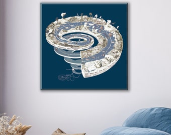 Geological Time Spiral Scale Print Poster - Etsy