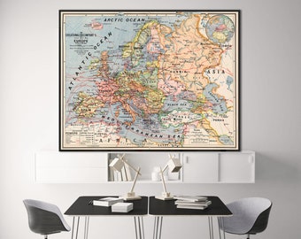 The educational Company's school room map of Europe political.