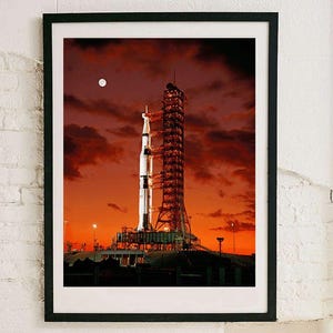 Iconic NASA Rocket Photo: Apollo 4 on Launch Pad - Space Program Collectible
