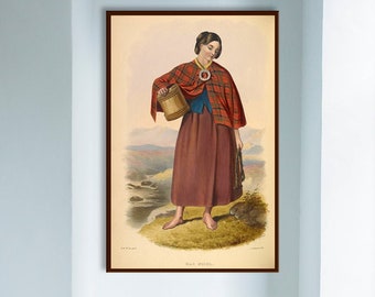 Portrait Highland Clan Scotland Maclachlan Giant Wall Art Poster Print