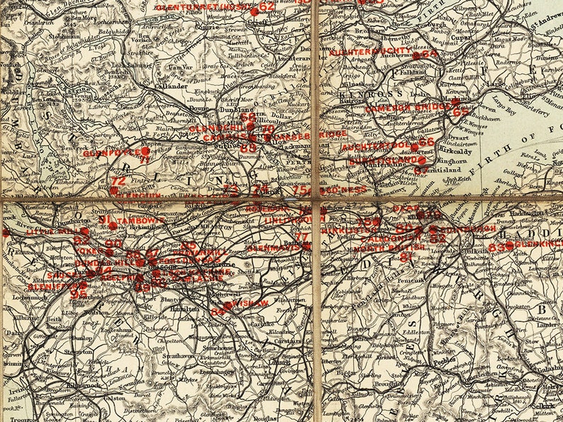 Scotland map showing the distilleries, Scotland's Whisky Map The Best Distilleries, Scottish Whisky poster gift. image 7