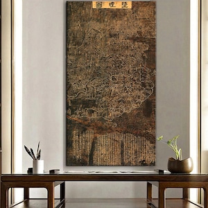 Mapa Chin w Dili Tu: Historyczna sztuka ścienna z dynastii Song z 1190 r.