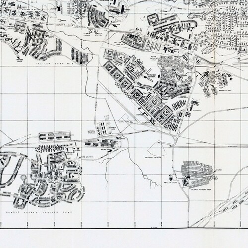 The Manhattan Project, Oak Ridge Tennessee map, atomic bomb, nuclear bomb, WWII topsecret
