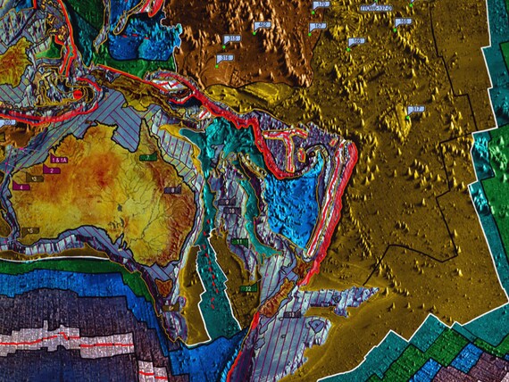 Geological Map Of The Ocean Floor World Map Wall Art Ocean Topography Map Ocean Bottom Map Shaded Relief Bathymetry Physiography