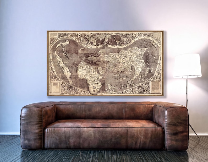 Martin Waldseemüller’s 1507 world map, the first document to name 'America'.