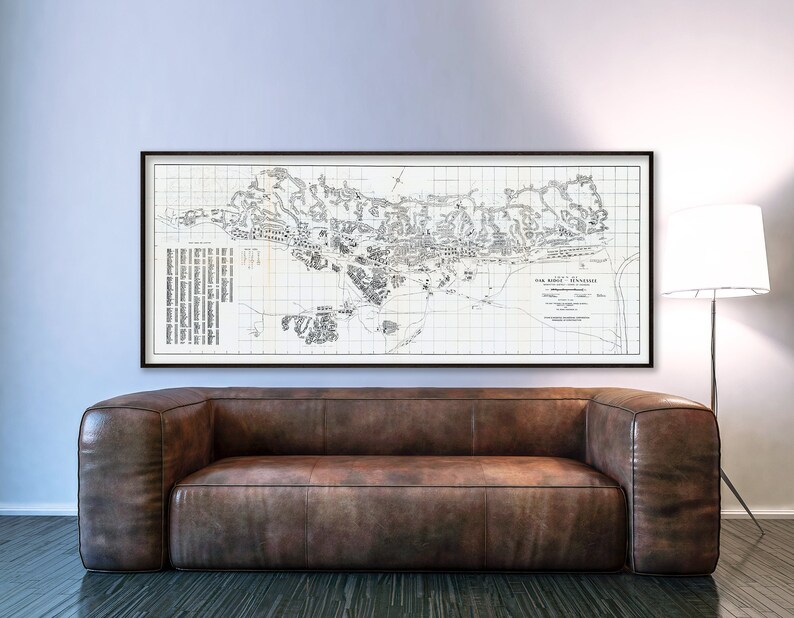 The Manhattan Project, Oak Ridge Tennessee map, atomic bomb, nuclear bomb, WWII topsecret