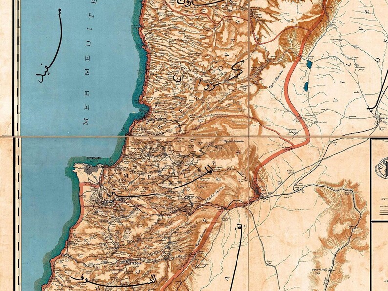 1900 Liban map