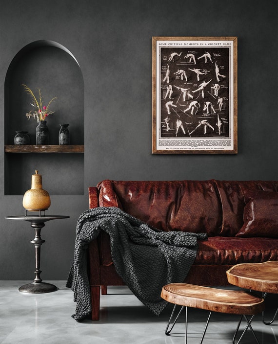 Vintage Cricket Poster Cricket Study Guide Cricket Etsy