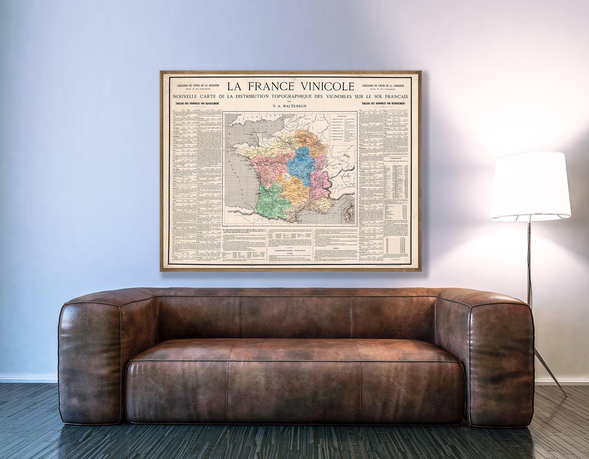Carte des Vignobles Français