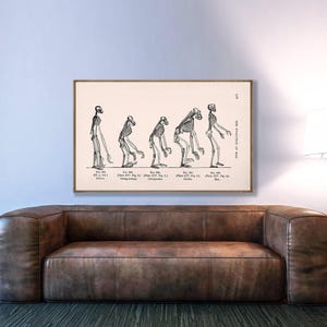 人類の進化の版画：進歩の行進、ホモ・サピエンス、歴史の贈り物