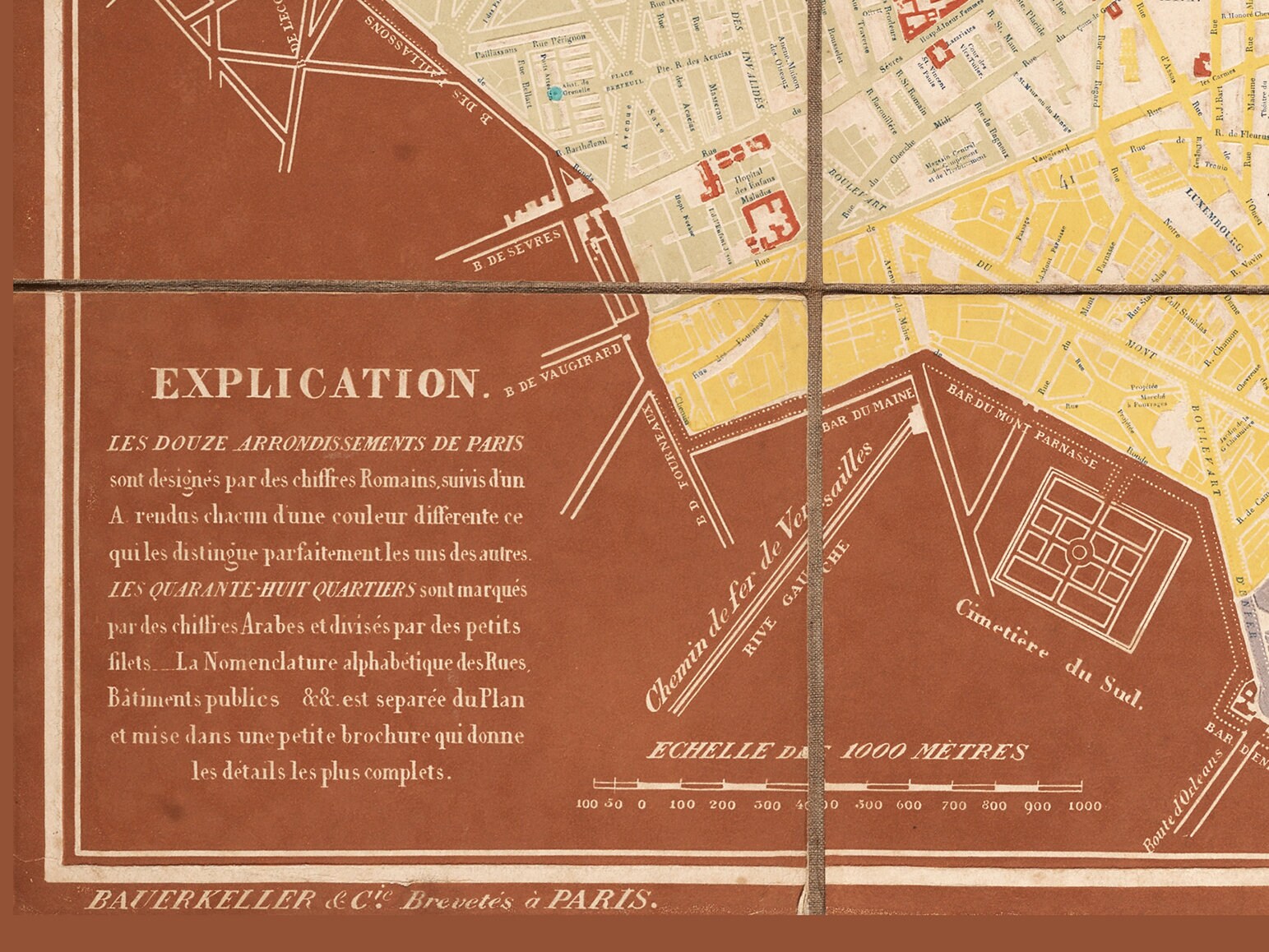 Antique Map of Paris Paris Wall Map Paris Decor Paris - Etsy