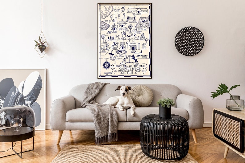 Vintage Dogs Wall Art Dogs Poster Dogs Art Print Dogs Etsy