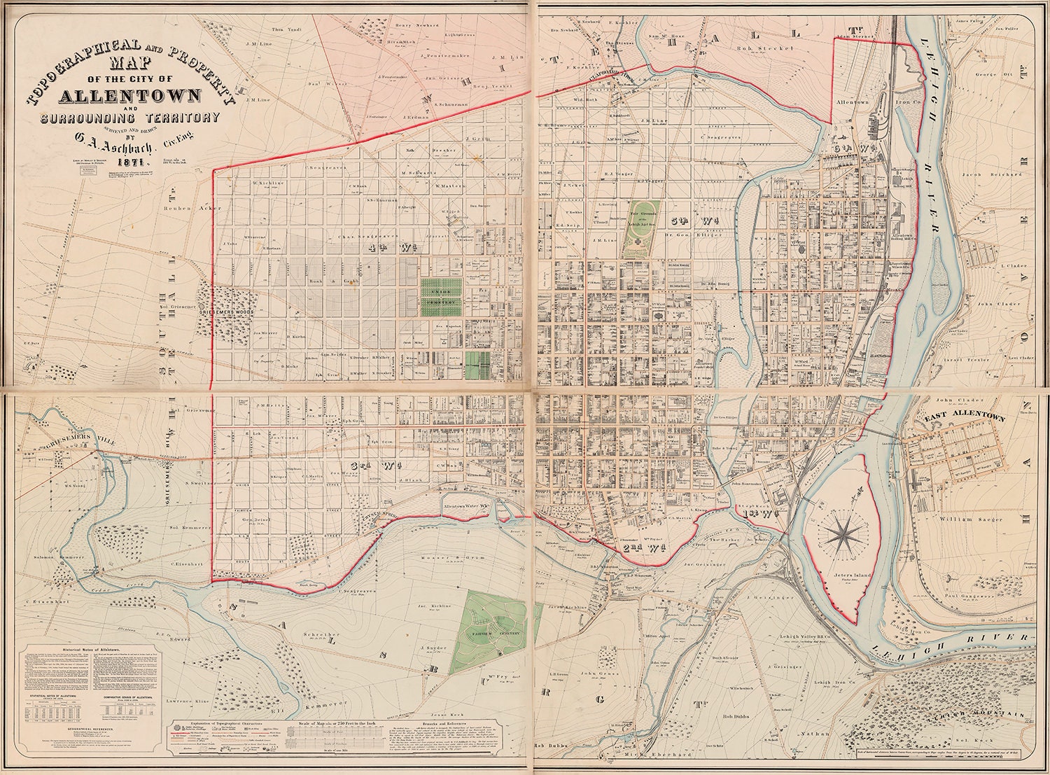 Map Of Allentown Pa