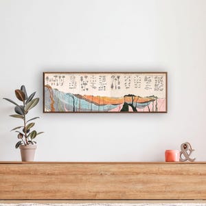 Geology Wall Decor, Vintage Rock Strata Art Print | Canvas or Paper | Educational Home Study Decor