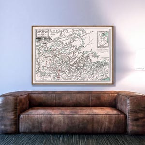 Canoe Route Map: Superior National Forest & Quetico Park - Paper or Gallery-Wrapped Canvas