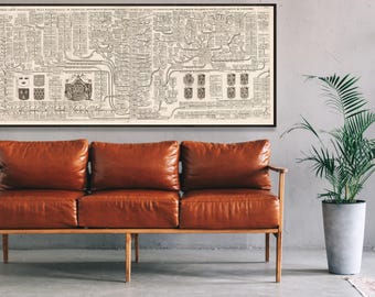 French Royal House Genealogical Chart: History of France Wall Art