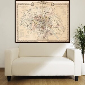 Pariser Stadtplan: Französische Revolutionszeit, historischer Stadtplan