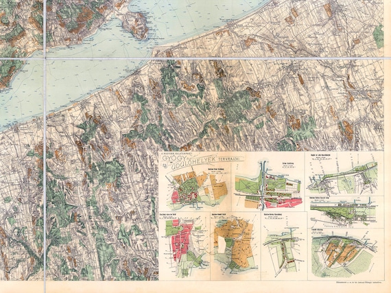 Vintage Map of Lake Balaton Hungary Maps Lake Balaton Map - Etsy Hong Kong