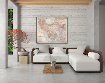 Vintage Persia Map Print: Antique Iran Wall Art (1910)