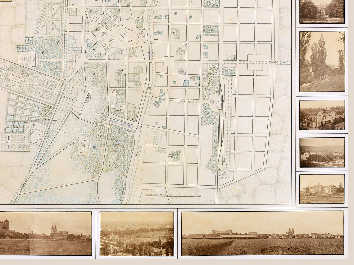 Vintage Map of Uppsala Old Uppsala Print Uppsala Poster - Etsy
