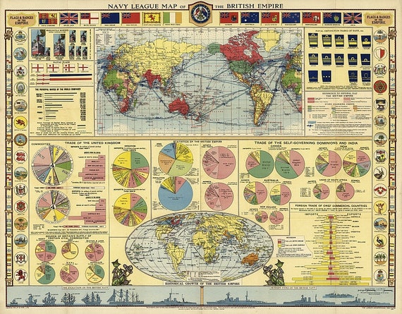 Map of the british empire hi-res stock photography and