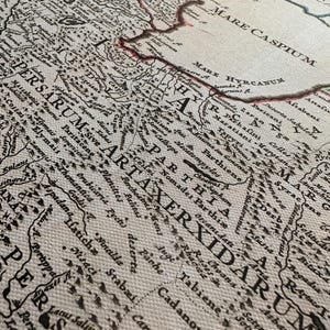 Historical map showing the Roman Empire and surrounding barbarian tribes in 400 AD, by cartographer Guillaume Delisle.