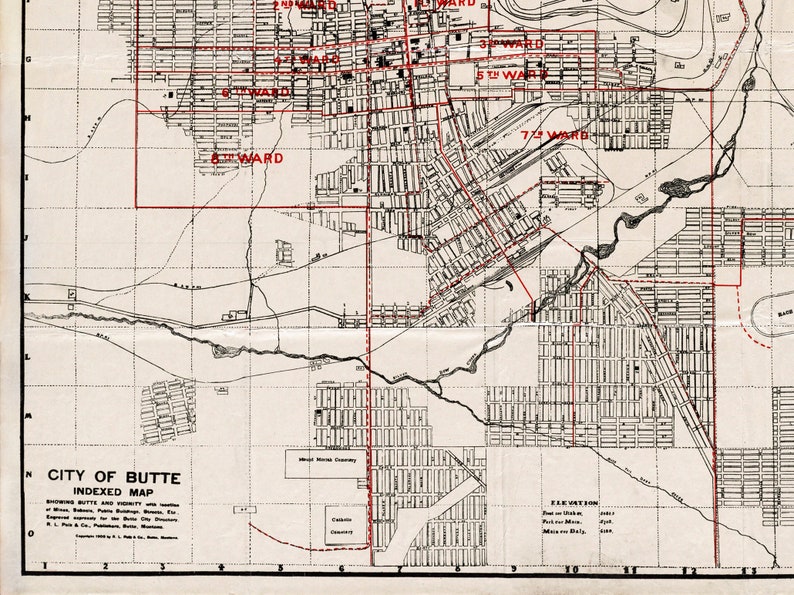 vintage-map-of-butte-montana-old-butte-map-butte-mt-butte-etsy
