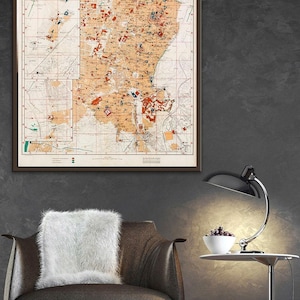 Vintage Cairo Map Print: Mohammedan Monuments, Egyptian Art