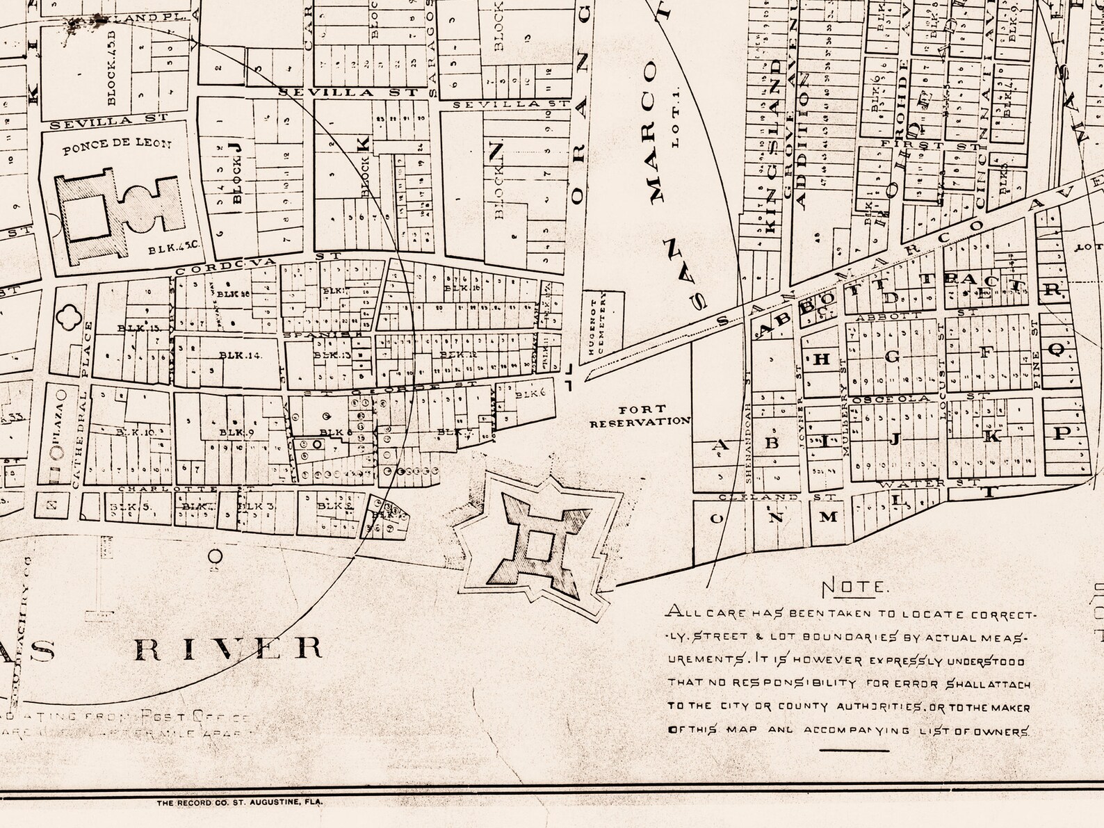Vintage Map of St Augustine Florida - Il 1588xN.2216329905 71tz 