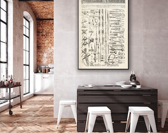 Kunstdruk nautische knopen en lassen: vintage maritiem decor