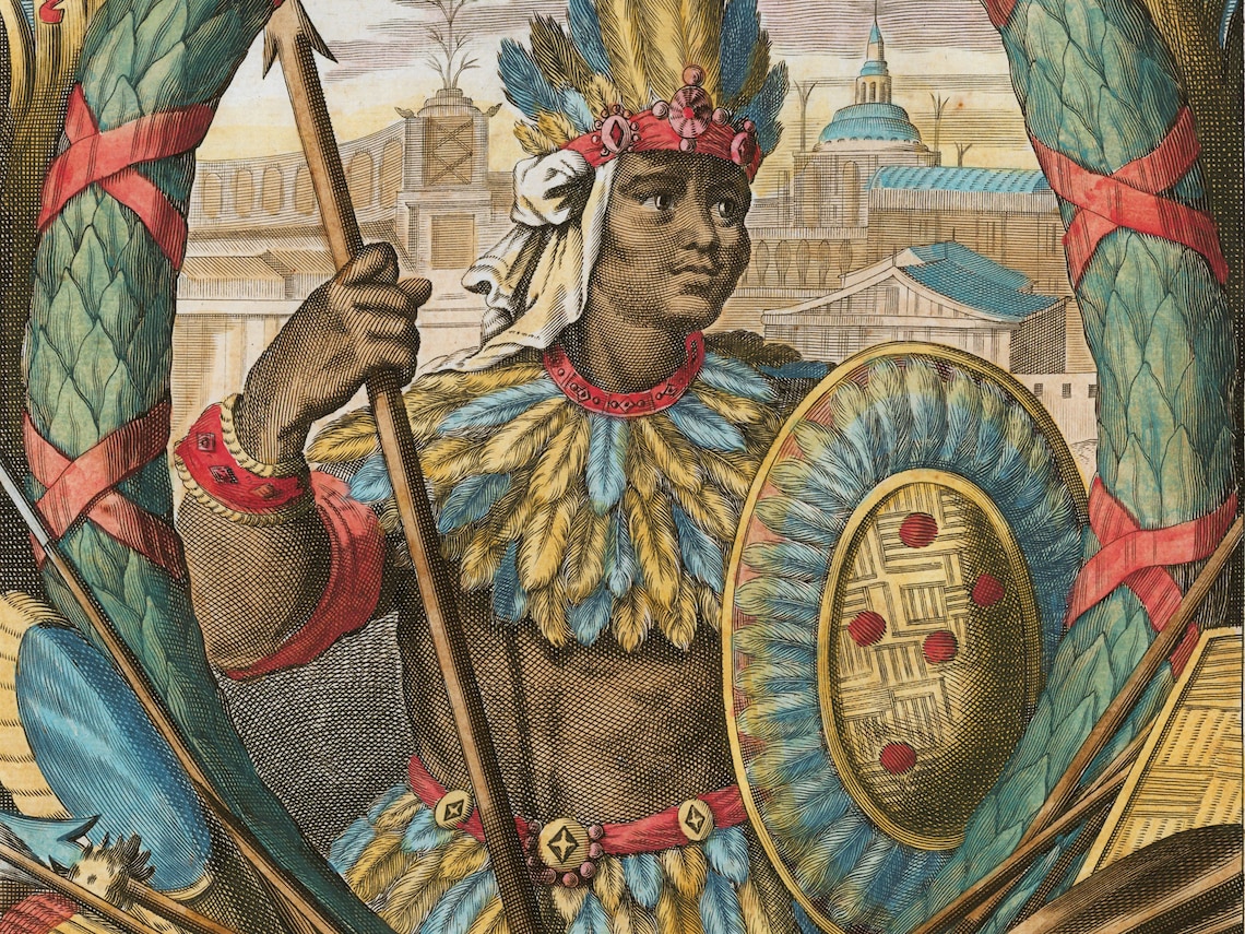 Aztec King Montezuma. the Famous Portrait of Montezuma the Etsy
