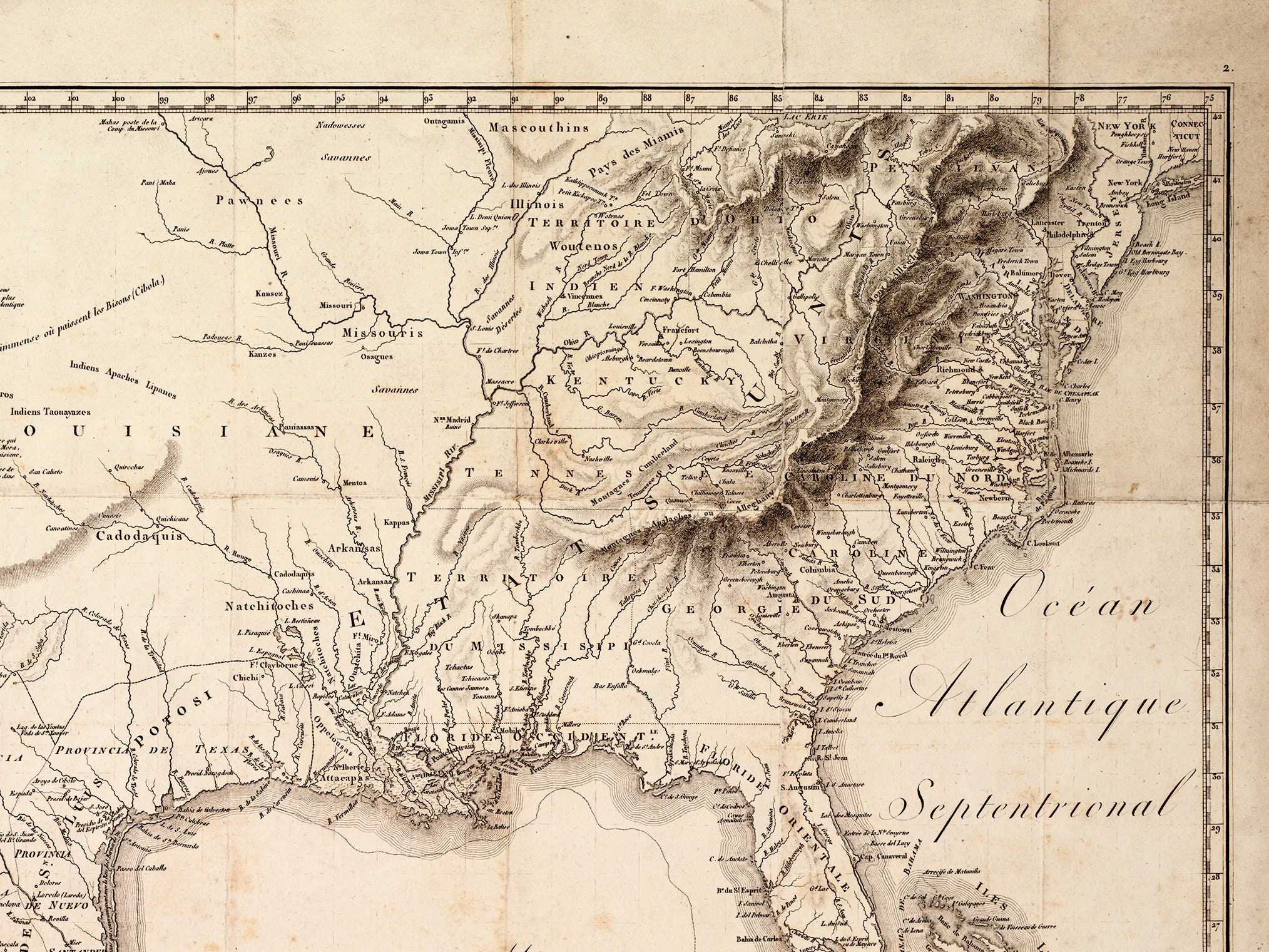 絵画ーアメリカーメキシコ？リトグラフ ネイティブアメリカン メキシコ 南米人 先住民族 ヴィンテージ