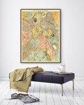 Vintage map of Brussels and suburbs, large Brussels print, old Brussels wall art, Brussels Belgium, Belgium gifts, plan Bruxelles. product logo